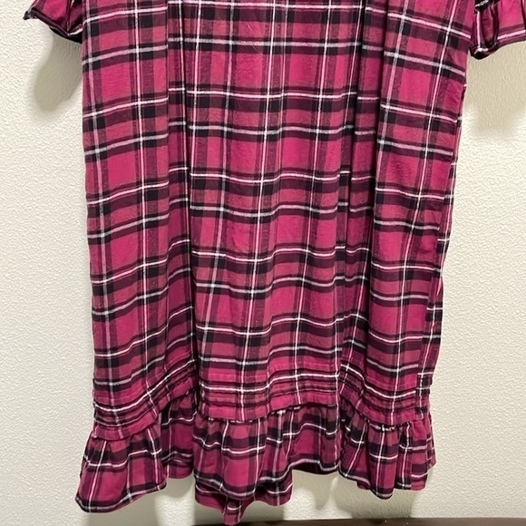 Eileen West long sleeve flannel ballet gown XL plaid - Picture 7 of 7